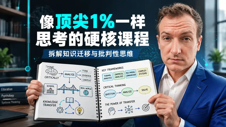 像顶尖1%一样思考的硬核课程的封面