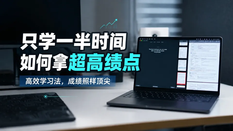 只学一半时间，如何拿超高绩点的封面
