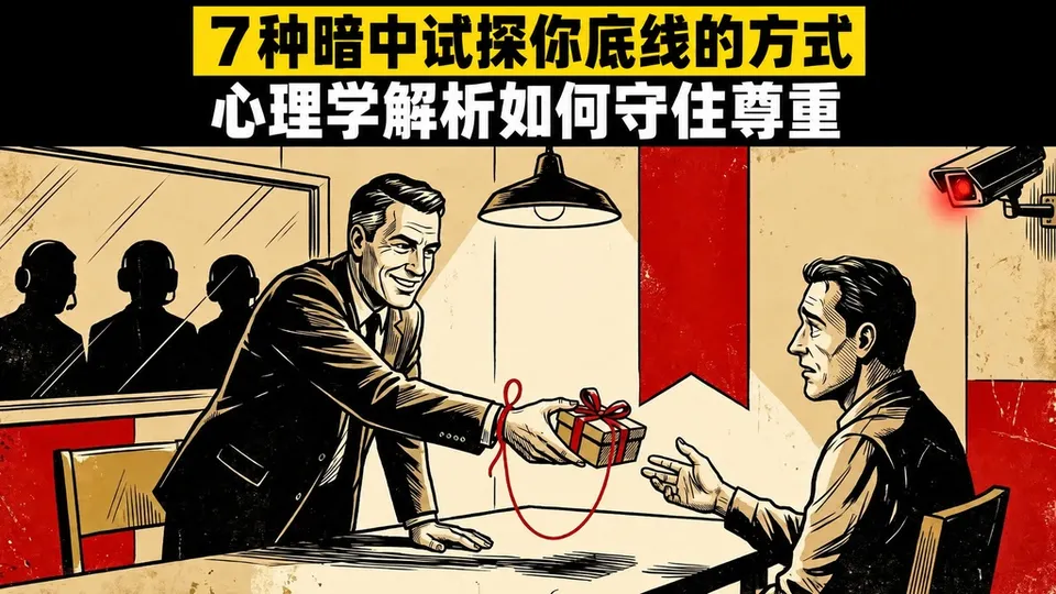7种暗中试探你底线的方式的封面